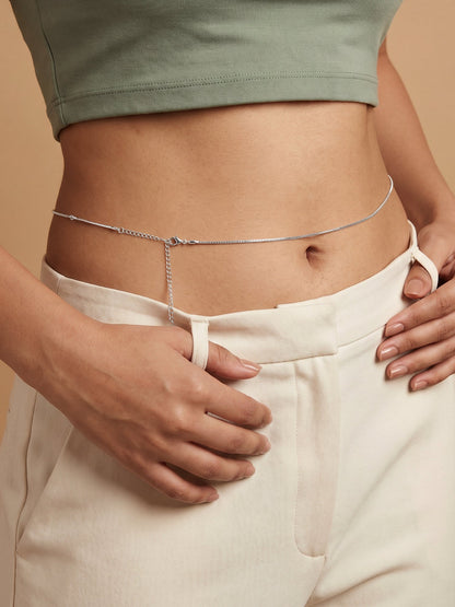 Silver Venetian Box Waist Chain