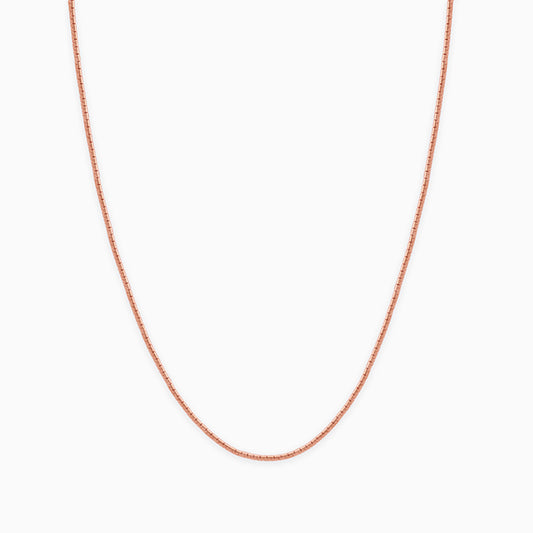 Rose Gold Venetian Box Waist Chain
