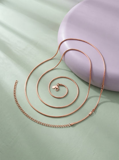 Rose Gold Venetian Box Waist Chain