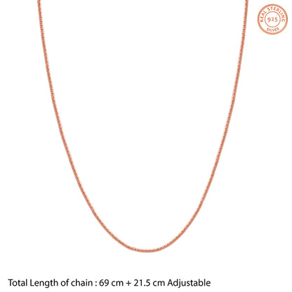 Rose Gold Venetian Box Waist Chain