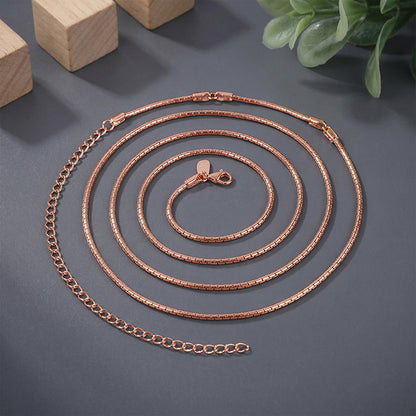 Rose Gold Venetian Box Waist Chain