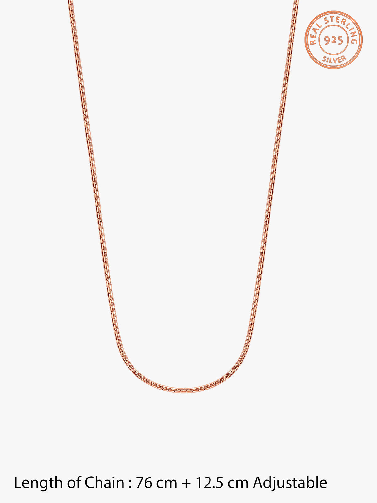 Rose Gold Venetian Box Waist Chain