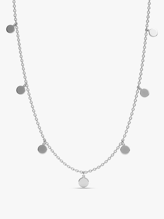Silver Disc Charm Waist Chain