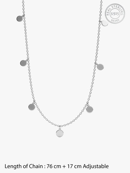 Silver Disc Charm Waist Chain