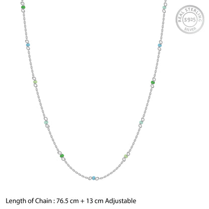 Silver Rainbow Waist Chain