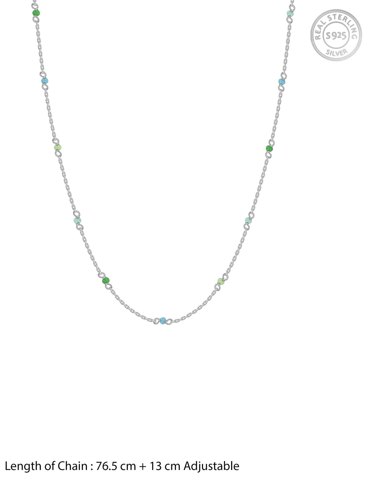 Silver Rainbow Waist Chain
