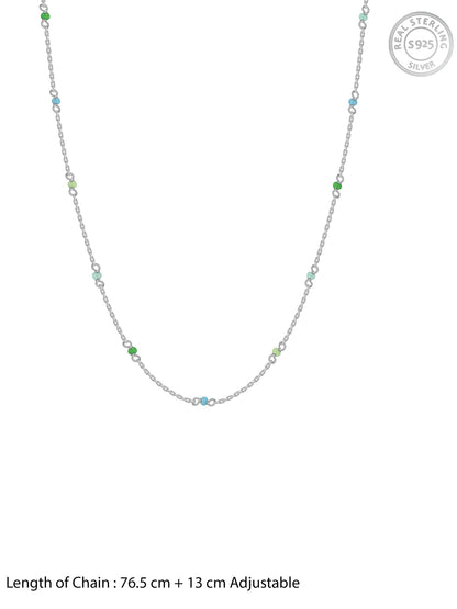 Silver Rainbow Waist Chain