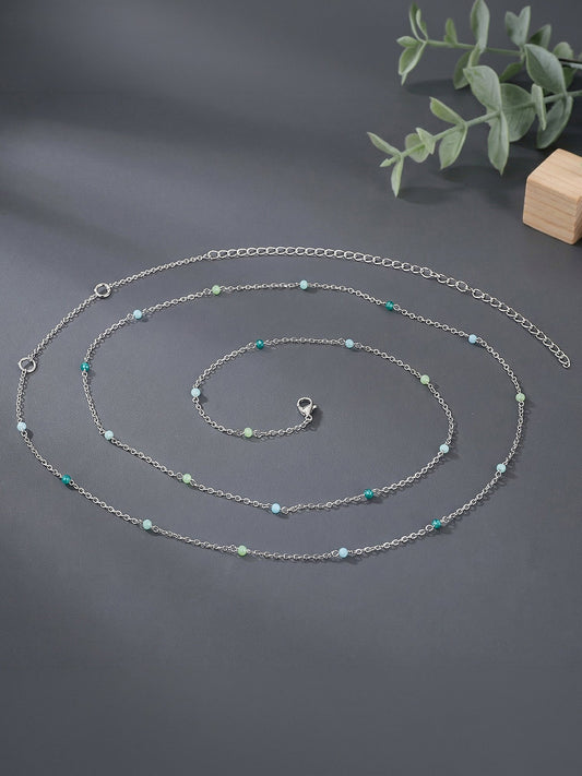 Silver Rainbow Waist Chain