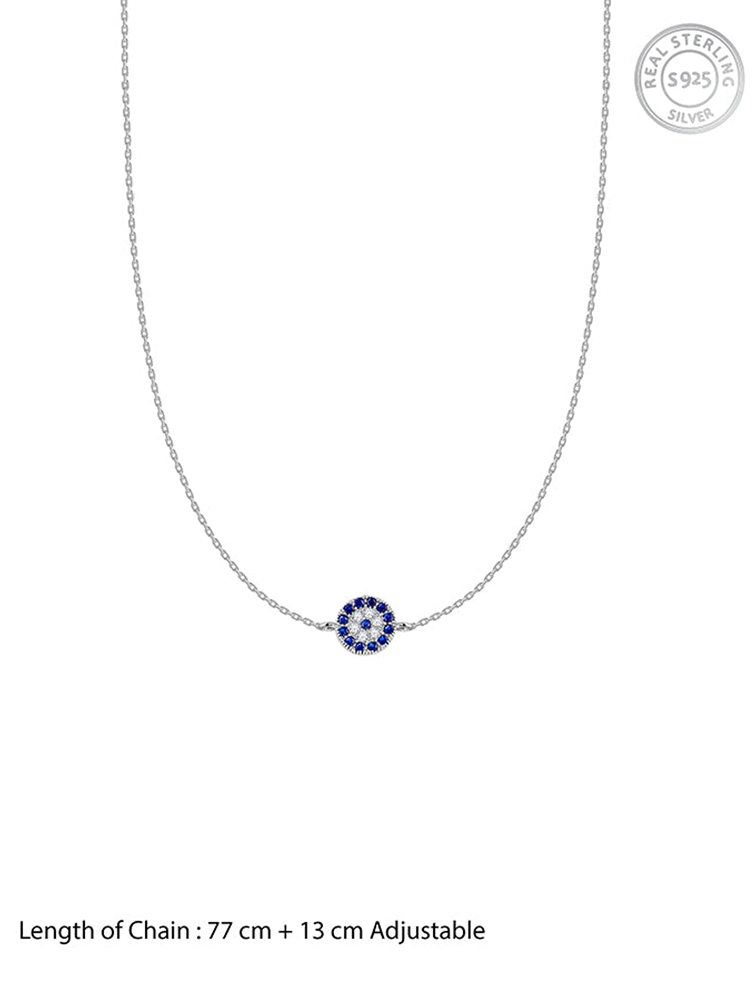Silver Nazar Waist Chain