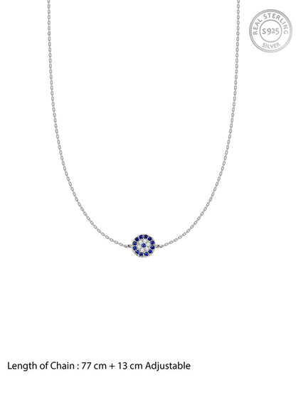 Silver Nazar Waist Chain