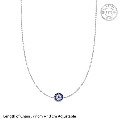 Silver Nazar Waist Chain