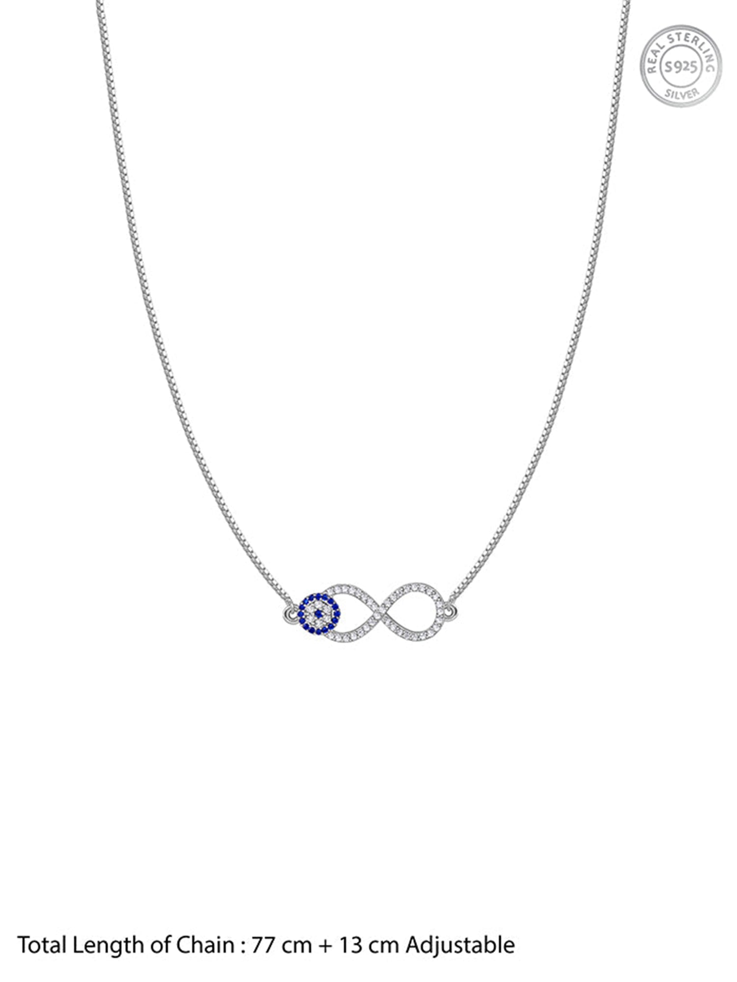 Silver Azure Infinity Waist Chain