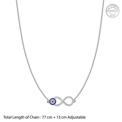 Silver Azure Infinity Waist Chain