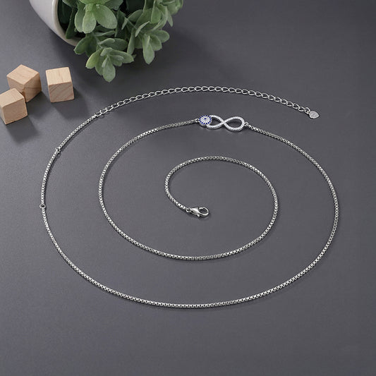 Silver Azure Infinity Waist Chain