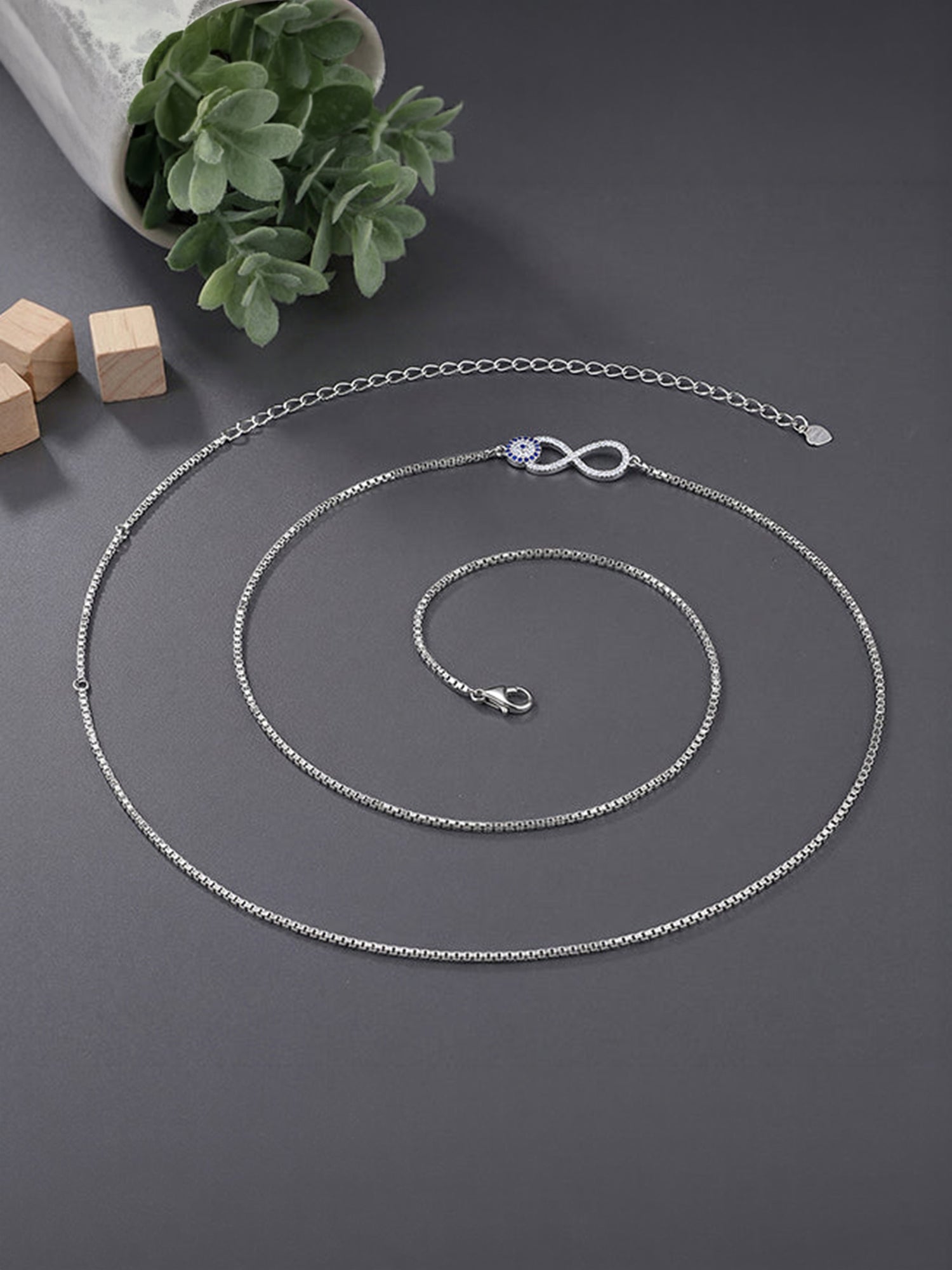 Silver Azure Infinity Waist Chain