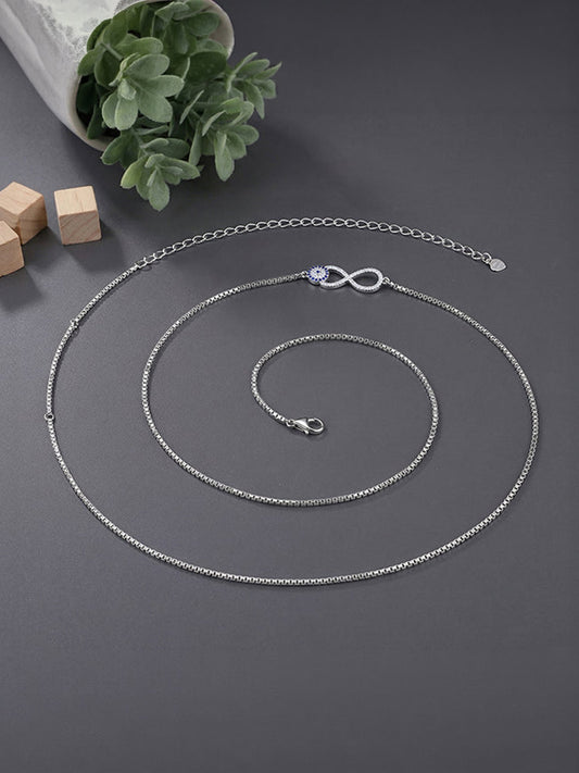 Silver Azure Infinity Waist Chain