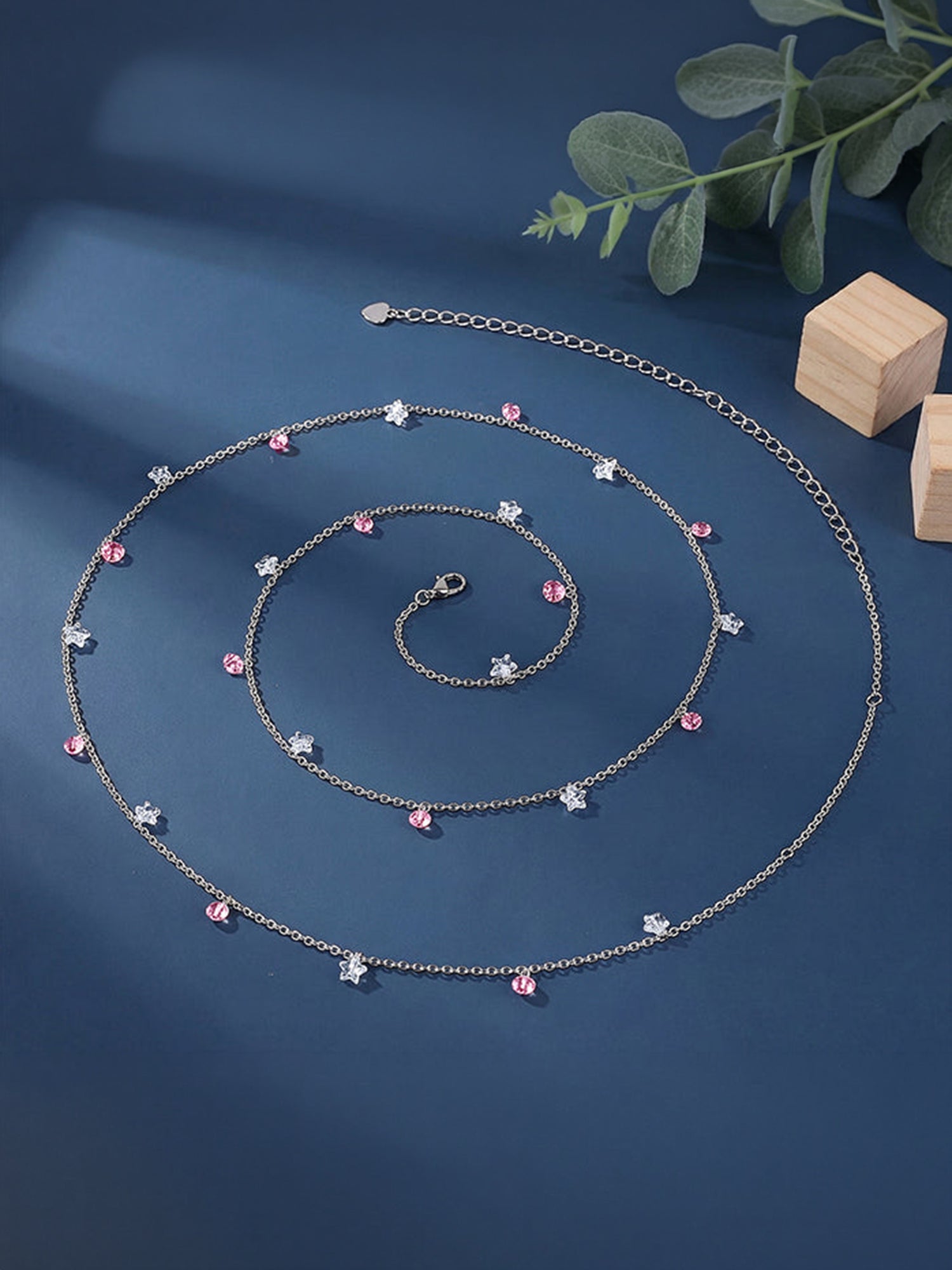 Silver Satellite Beads Waist Chain