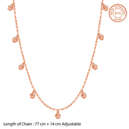 Rose Gold Floral Waist Chain