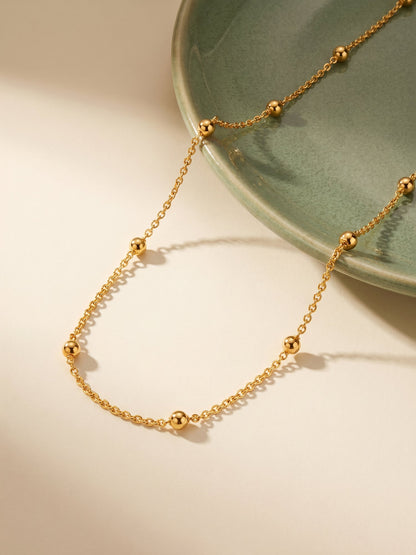 Golden Station Bead Waist Chain