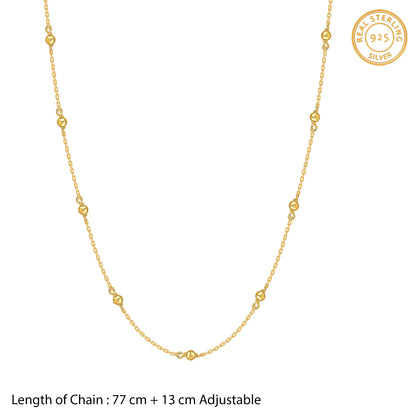 Golden Station Bead Waist Chain
