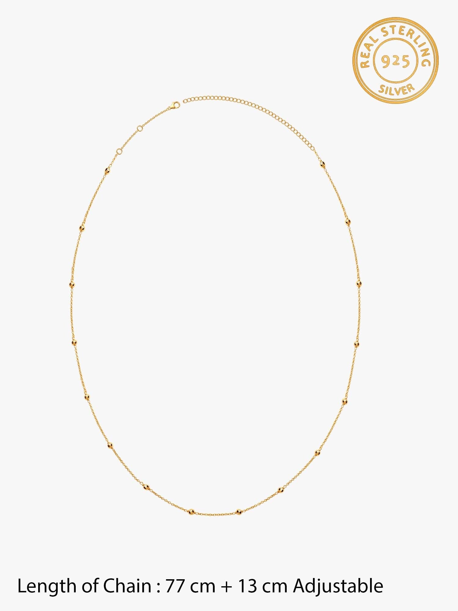 Golden Station Bead Waist Chain