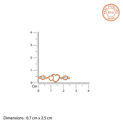 Rose Gold Roselle Heart Waist Chain