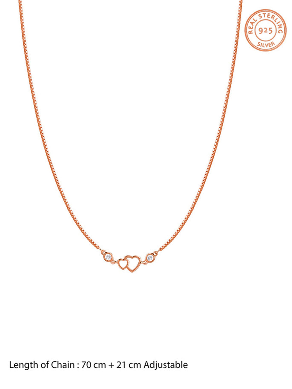 Rose Gold Roselle Heart Waist Chain