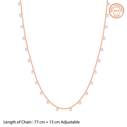 Rose Gold Rosara Gleam Waist Chain
