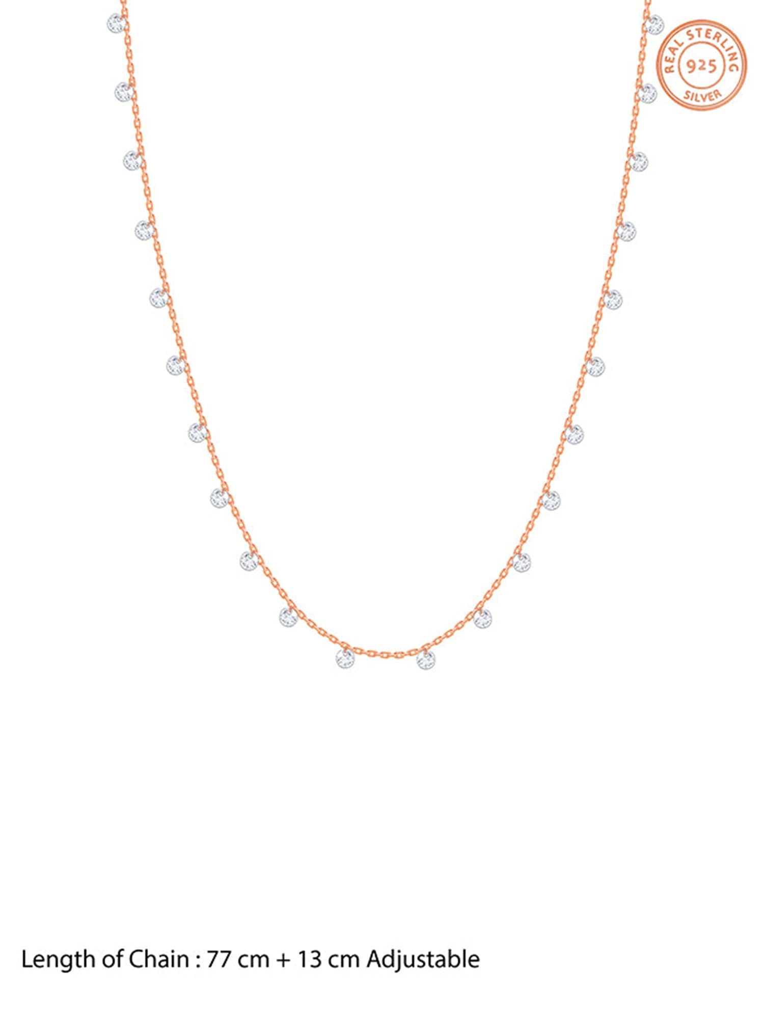 Rose Gold Rosara Gleam Waist Chain