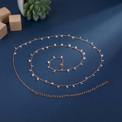 Rose Gold Rosara Gleam Waist Chain
