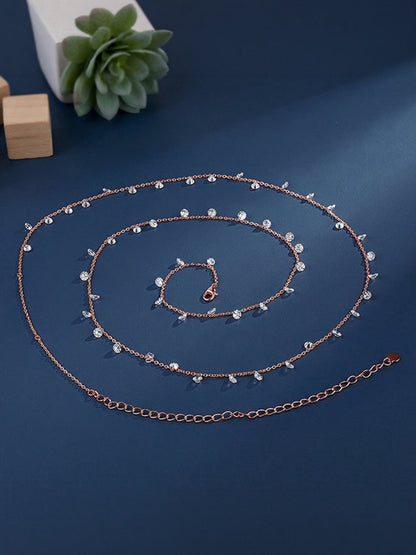 Rose Gold Rosara Gleam Waist Chain