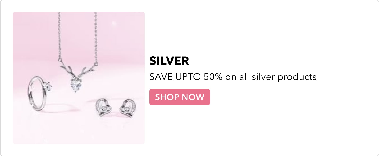 SAVE UP TO 50% on all silver products