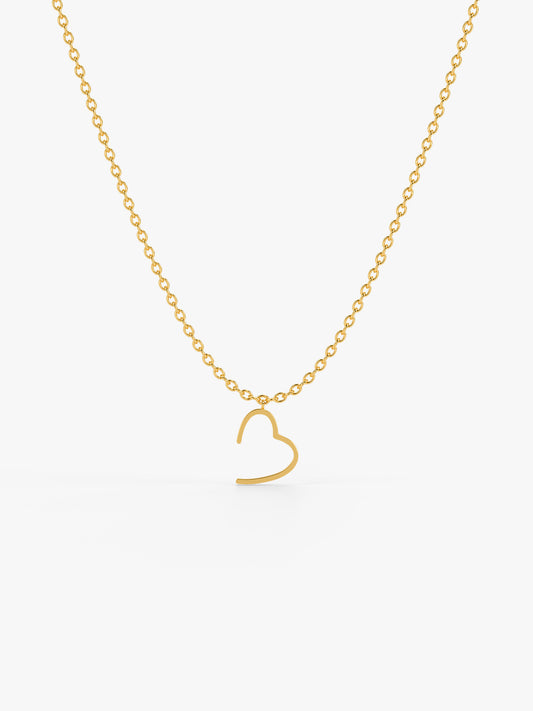 Heartline Gold Plated Necklace