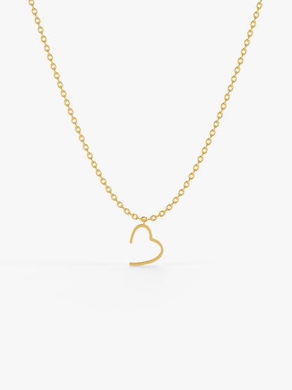 IXIA by GIVA Heartline Gold Plated Necklace