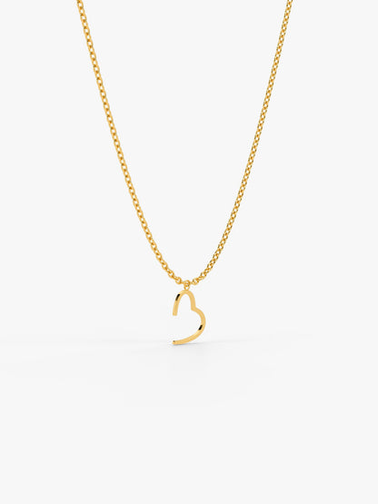 IXIA by GIVA Heartline Gold Plated Necklace