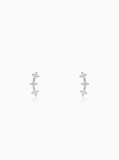 Silver Thria Ear Piercings