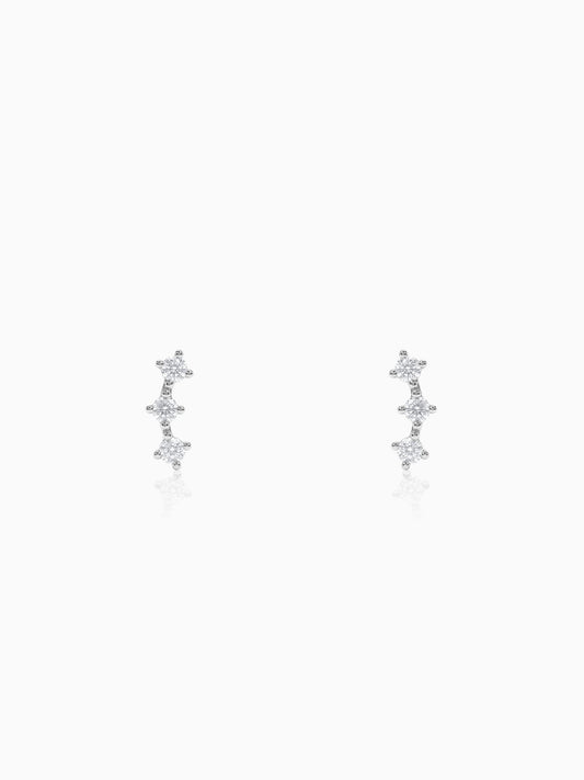 Silver Thria Ear Piercings