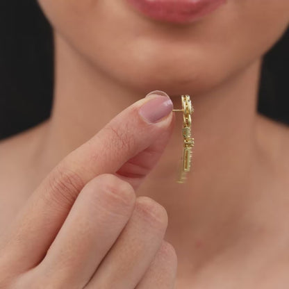 Golden Petal Blush Earrings