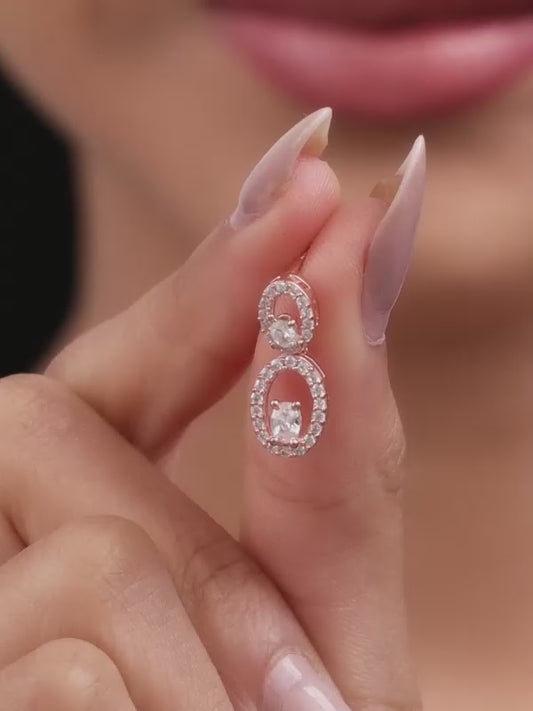 Rose Gold Eternal Love Earrings