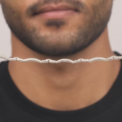 Silver Classy Link Bracelet For Him