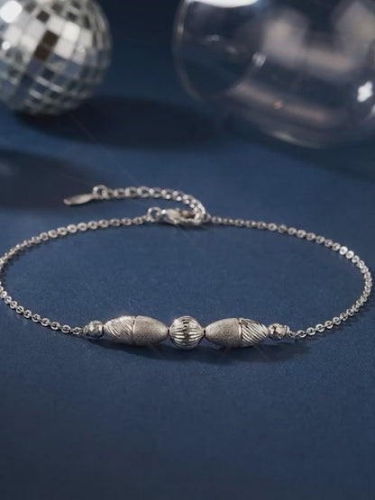 Silver Rockabye Anklet