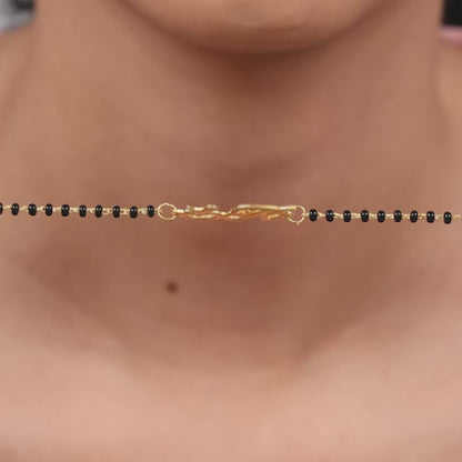 Golden Personalised Eternal Initial Mangalsutra Bracelet