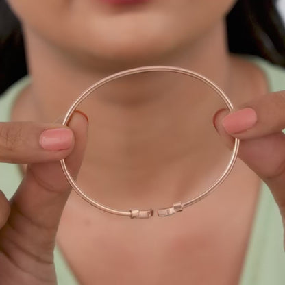 Rose Gold Classic Baguette Bracelet