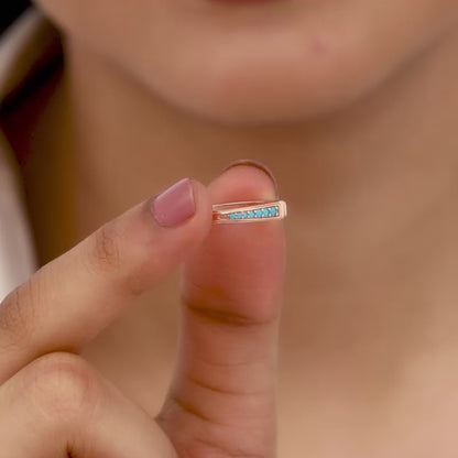 Rose Gold Bird Stack Rings