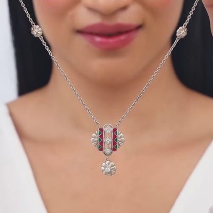 Oxidised Silver Urban Alchemy Necklace