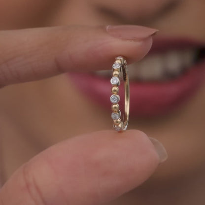 Gold Burst Of Brilliance Diamond Ring