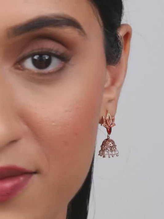 Rose Gold Adishakti Jhumka