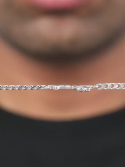 Silver Lord Krishna Bracelet For Him