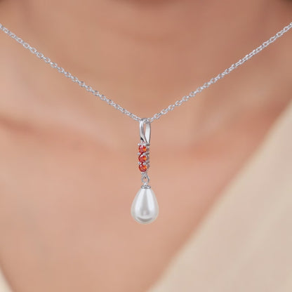 Silver Althea Pendant With Link Chain