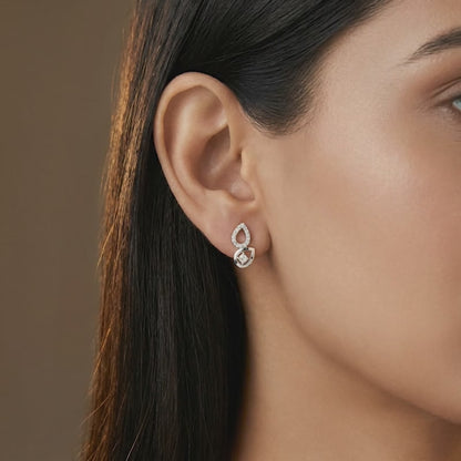 Silver Sparkline Earrings